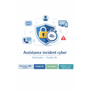 Assistance incident cyber particulier (urgence) | Compte piraté – forfait 4h