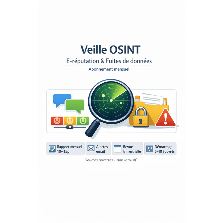 Veille e-réputation & fuites de données – OSINT