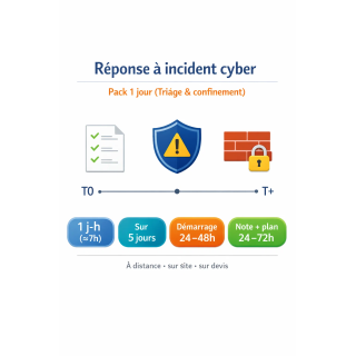 Réponse à incident cyber entreprise – Pack 1 jour | Wild Turtles