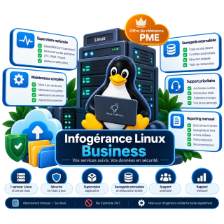 Infogérance Linux Business – sauvegardes et maintenance