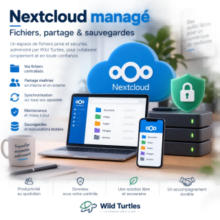 Nextcloud managé – fichiers, partage et sauvegardes